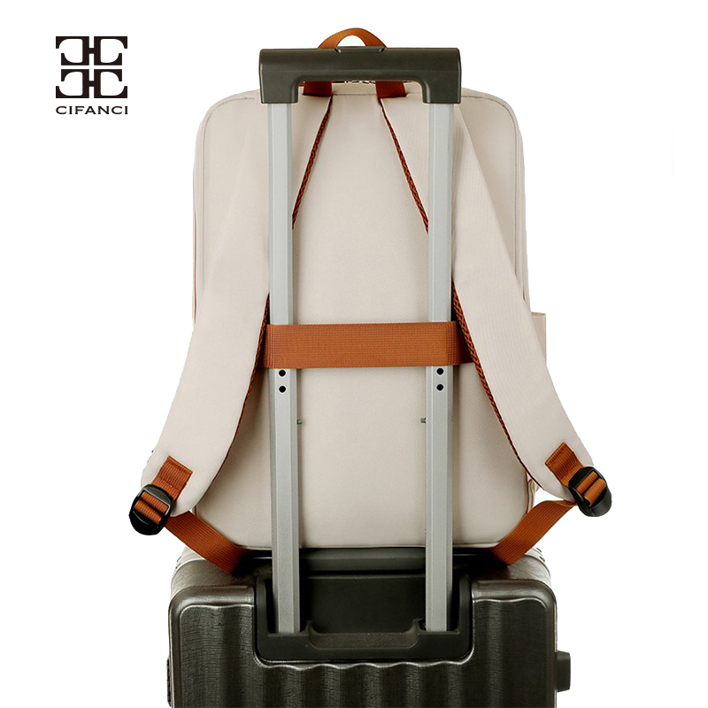 Omantu Customized Logo Oxford Fabric Material Double Zipper Large Capacity Business Travel Men's Laptop Backpack