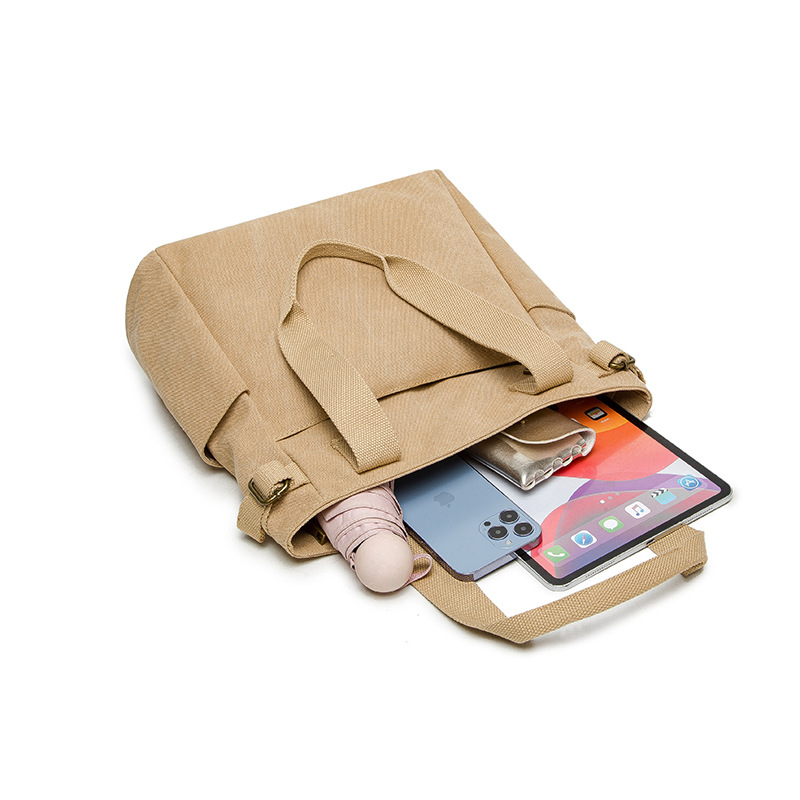 Shoulder computer bag pure cotton retro fabric bag, canvas bag, large capacity