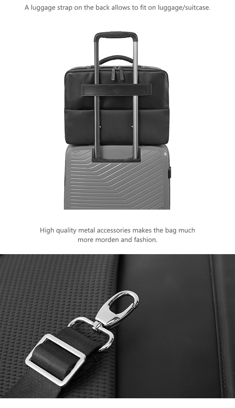 Wholesale Waterproof Men Leather Business Laptop Briefcase Bag Computer Bags