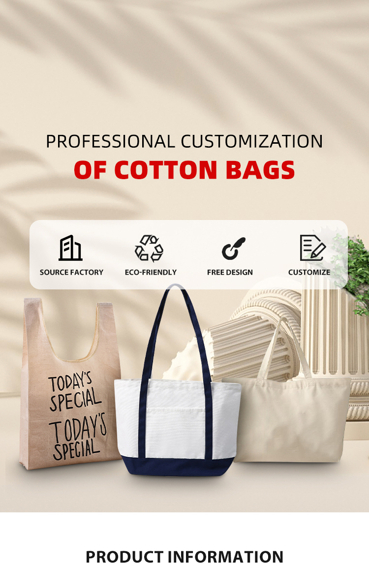 Cotton Canvas Tote Bag