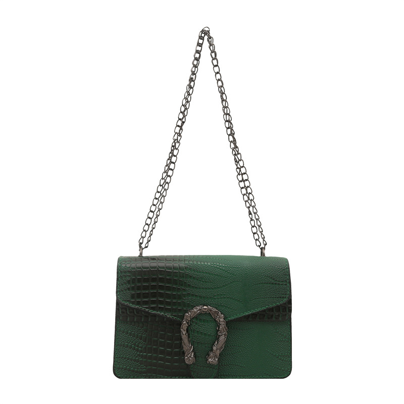 2026 New Hot Selling Geometric Vintage Fashion Chain Small Square PU Crossbody Single Strap Women's Bag-Simple Trendy Design