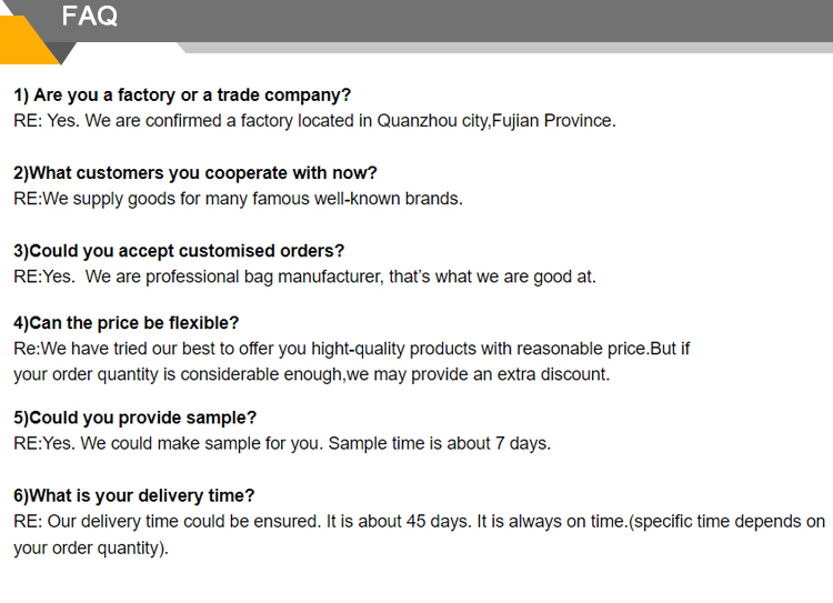 Quality & Packing Standard
