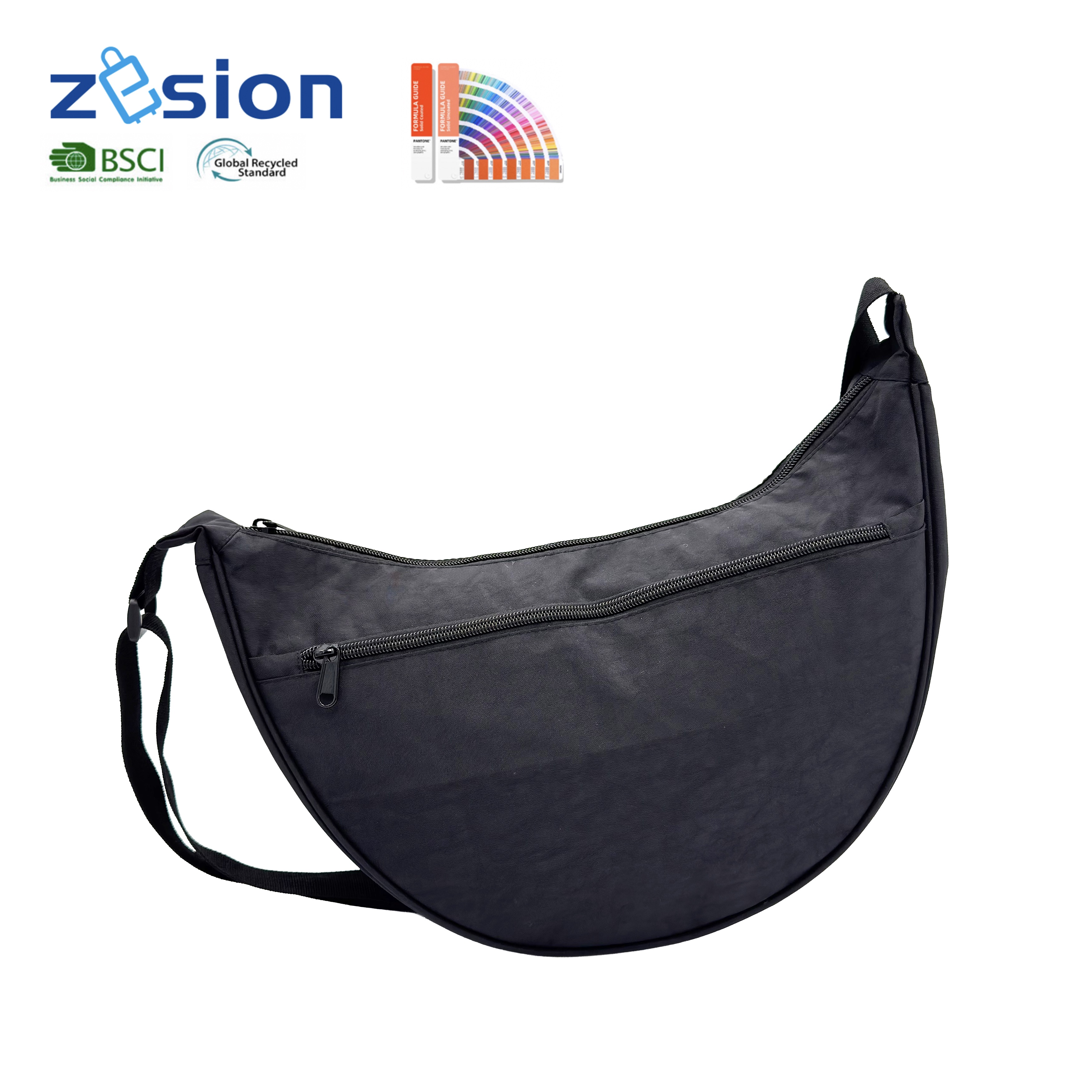 Fluorine-free Waterproof Custom Crescent Bags Crossbody Sling Bag Lightweight Durable Women's Hobo Bags for Hiking Daily Commute