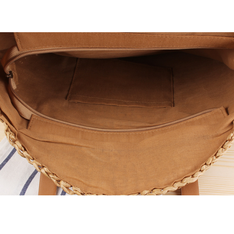 Simple Handmade Cotton Rope Straw Women Hand Bags Vintage Crochet Macrame Beach Bags Clutch Purses and Handbags Ladies