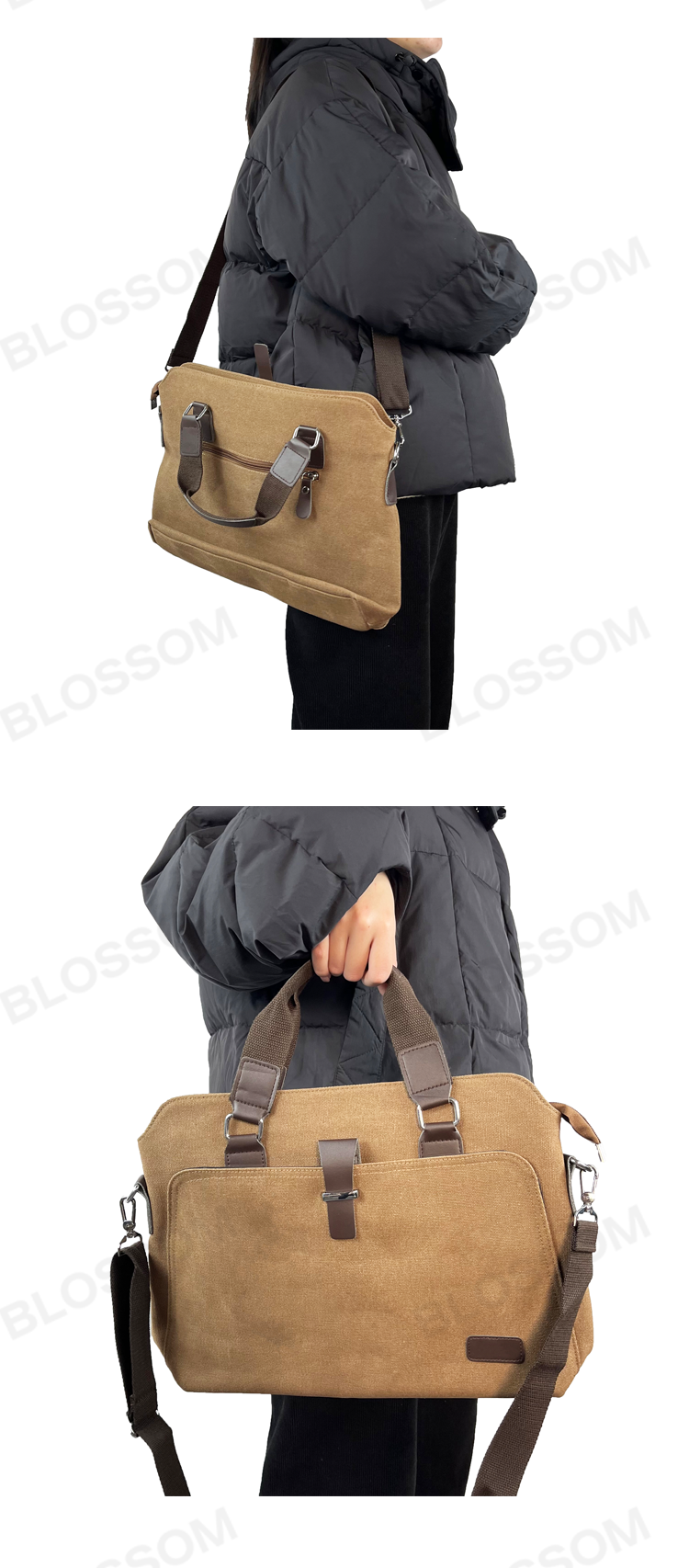 Canvas Briefcase Details 2