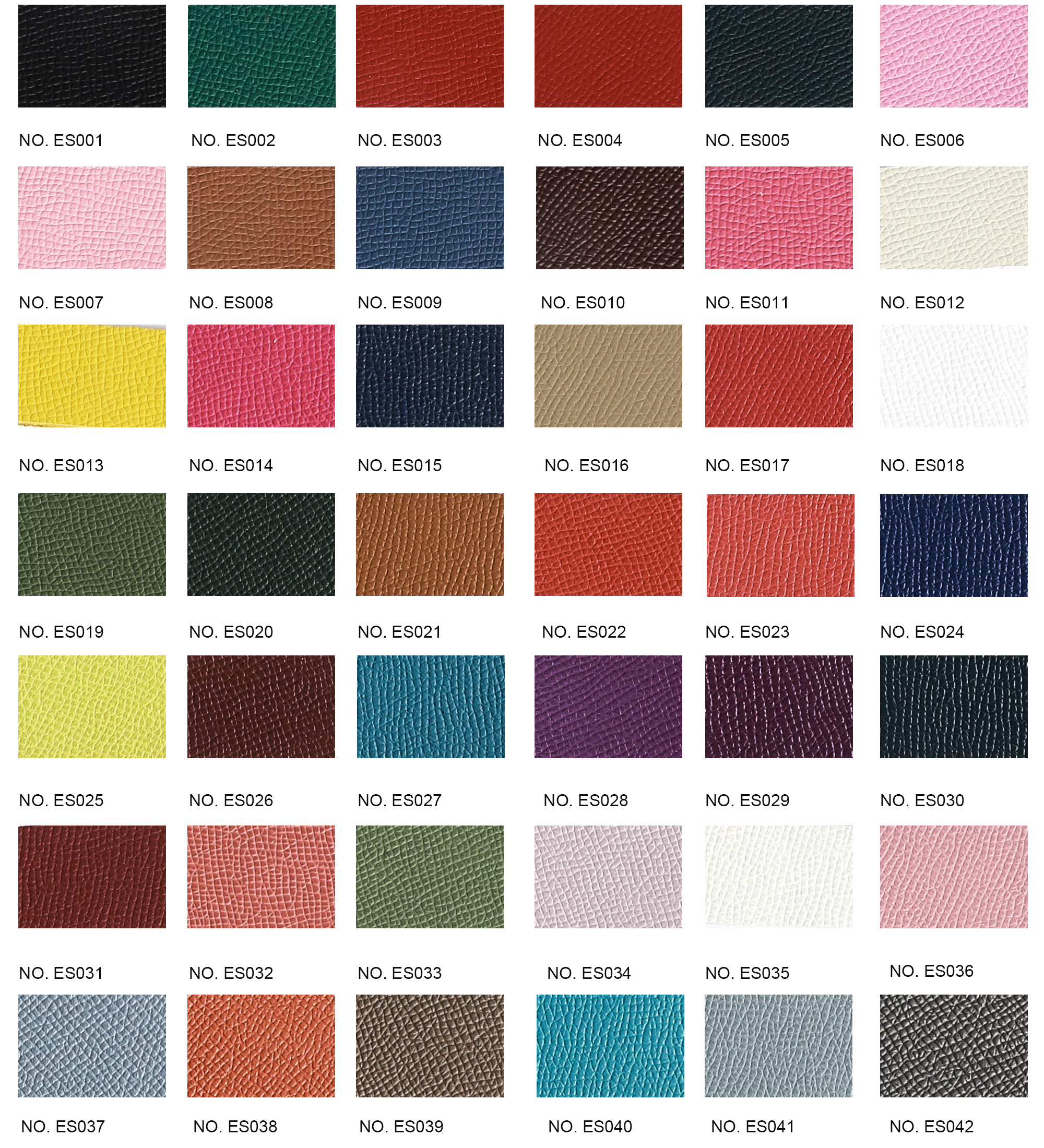 Pebbled leather swatches 3