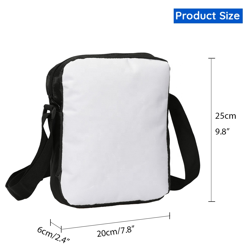 Custom Unisex Skull Crossbody Bag Waterproof Sling Shoulder Bag Casual Small Nylon Messenger Bag