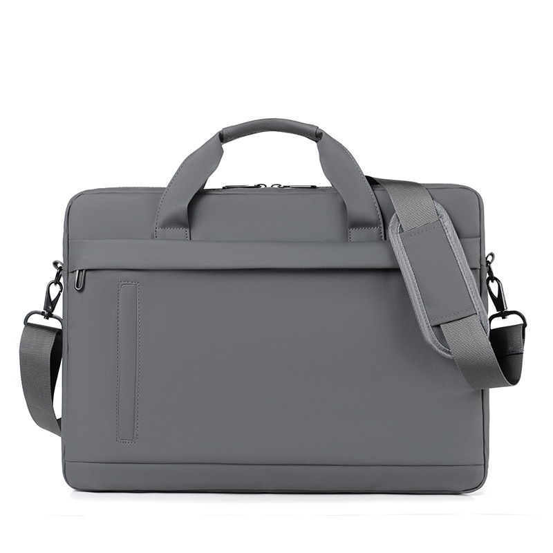 Waterproof Laptop Bag Casual Business Crossbody Simple Single Shoulder Briefcase Zipper Closure Lightweight Durable 15 Inches