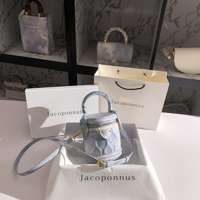 It's a Women's Crossbody Bag, a 2025 New Model Leather Retro Handbag, a Lucky Money Bucket Shoulder Bag and a Water Bucket Bag.