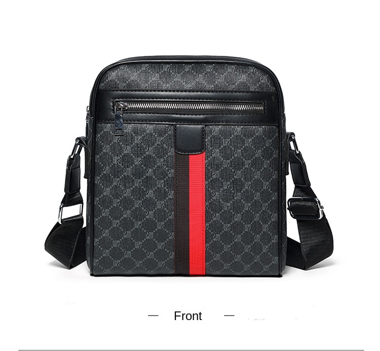 Large Capacity Classic Men's High-End Satchel Fashionable Business Crossbody Shoulder Bag and Messenger Bag Casual Style