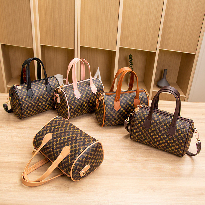 New Fashion Trendy Print Handbags Luxury Pu Leather Crossbody Bag Boston Pillow Bag Shoulder Bags for Women