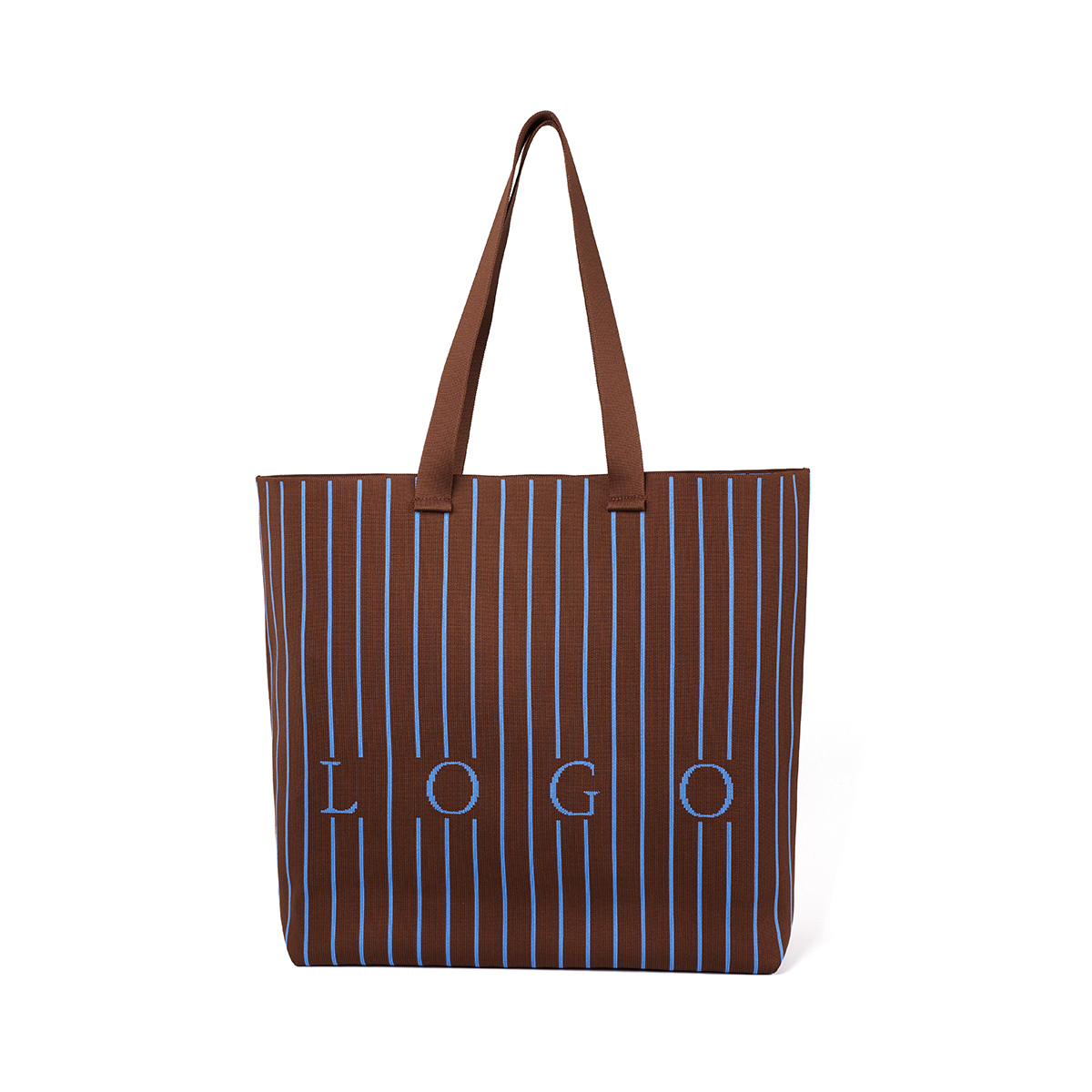 Wholesale Classic Black White Striped Ladies Shoulder Bag Large Capacity Portable Two Open Fashionable Single Shoulder Shopping