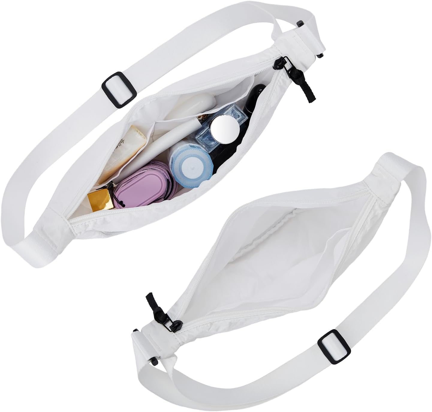 Customized Waterproof Nylon Shoulder Fanny Waist Bag Purses Crossbody Dumpling Bag Pouch Fanny Pack Fashion Belt Bag for Women