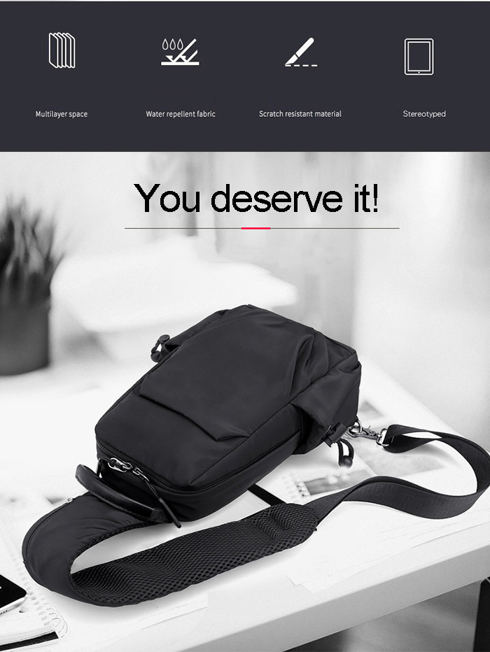 New Multifunctional Messenger Bag Small Backpack Yiwu Waterproof Casual Nylon Bag Men Crossbody Bags