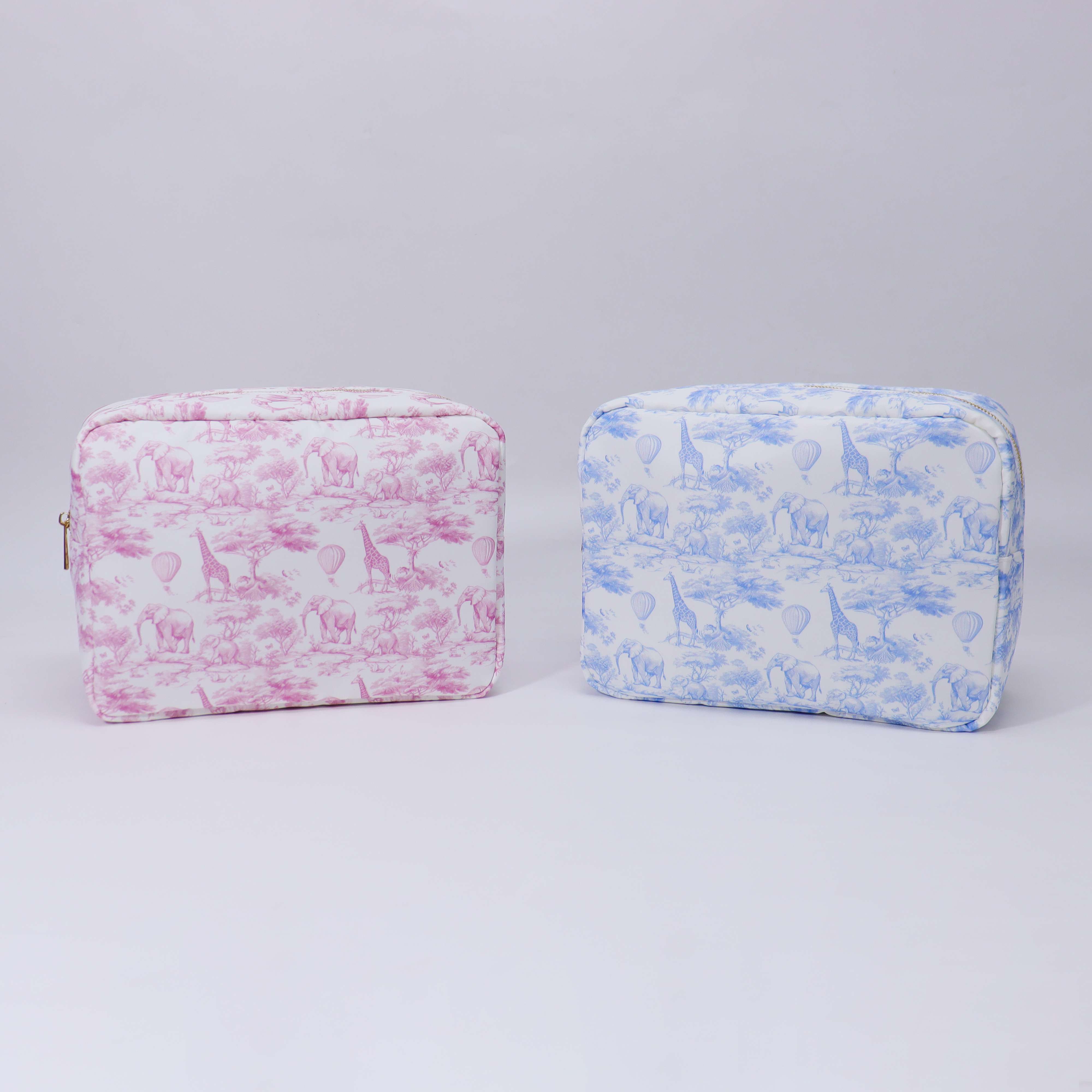 RTS Women Travel 4 Sizes Waterproof Toile Pouchette Zipper Bag Cute Park Gift Cosmetic Organizer Toiletry Pouch Makeup Bag