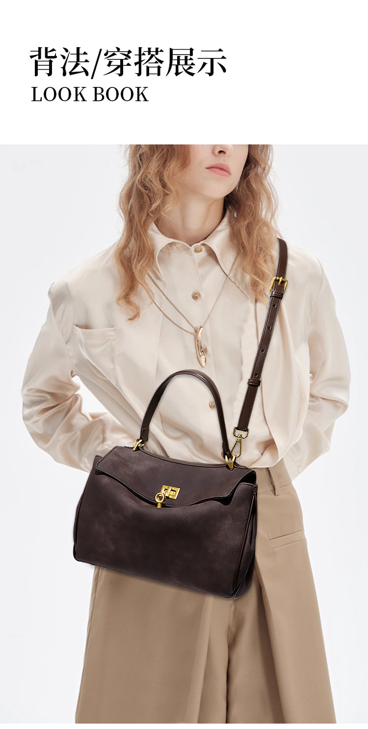 Fashion PU leather Tote Bag Grid 4