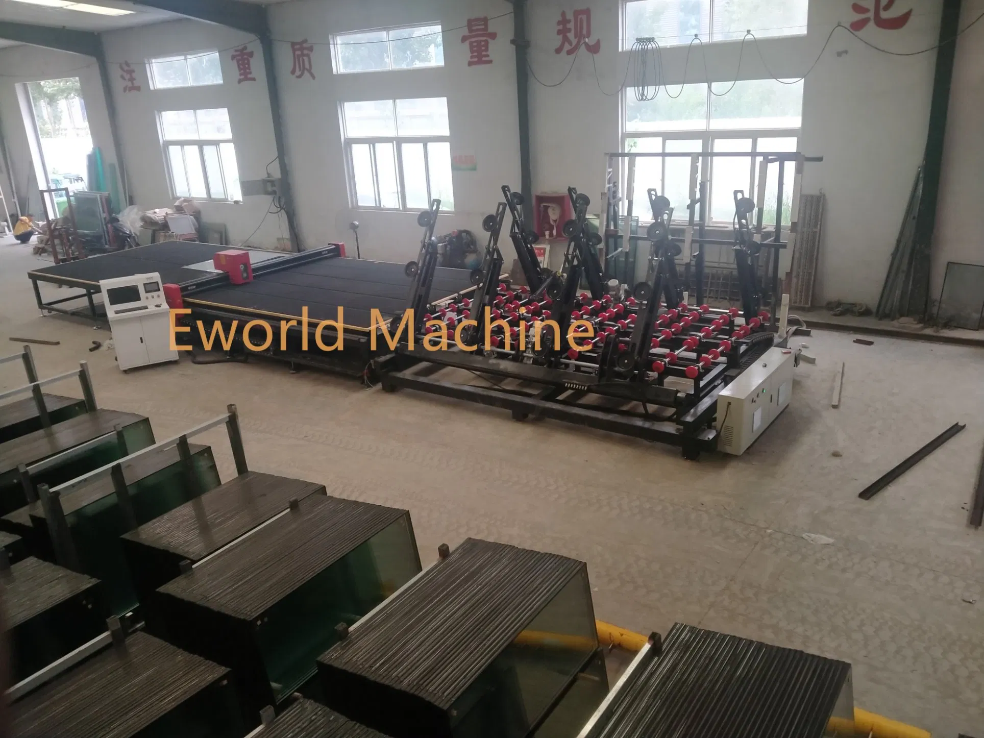 خط قطع الزجاج CNC المتقدم 3726 للإنتاج الفعال