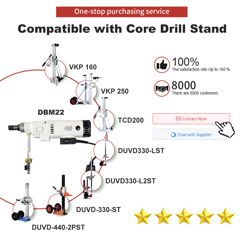 محرك مثقاب الماس 2200W 250mm آلة حفر الخرسانة 3 أداة للاستخدام الرطب والجاف