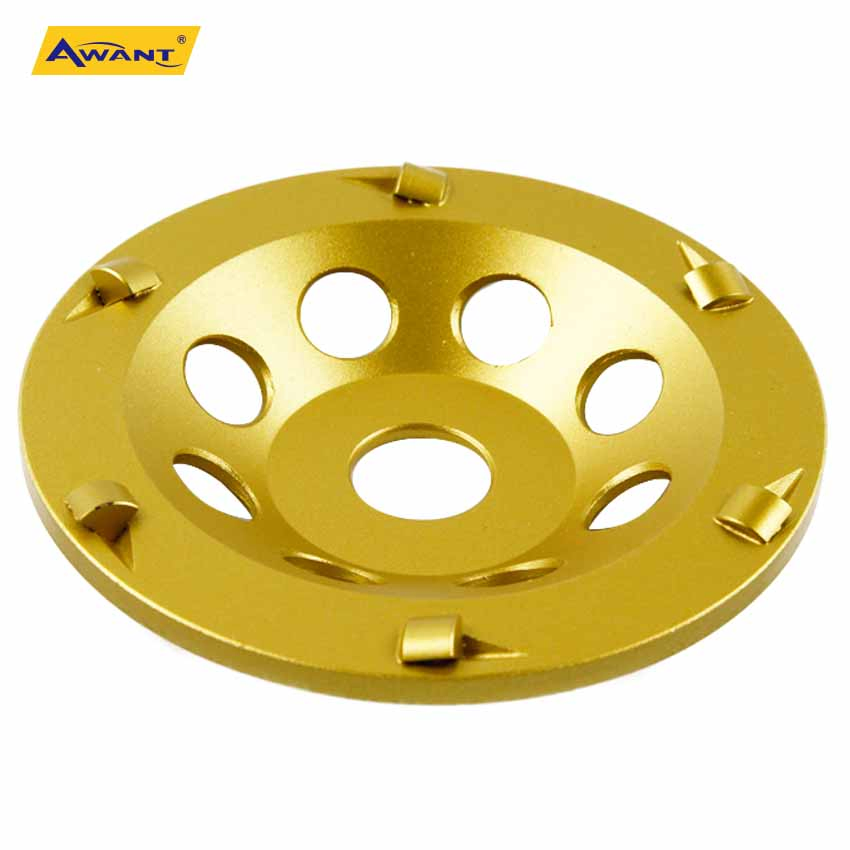 عجلة كأس الماس PCD لامعة 5 بوصة 125mm لطلاء أرضية الإيبوكسي
