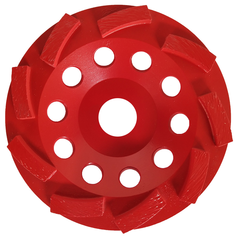 125mm قرص طحن ماسي على شكل مقعر لطحن الخرسانة والحجر
