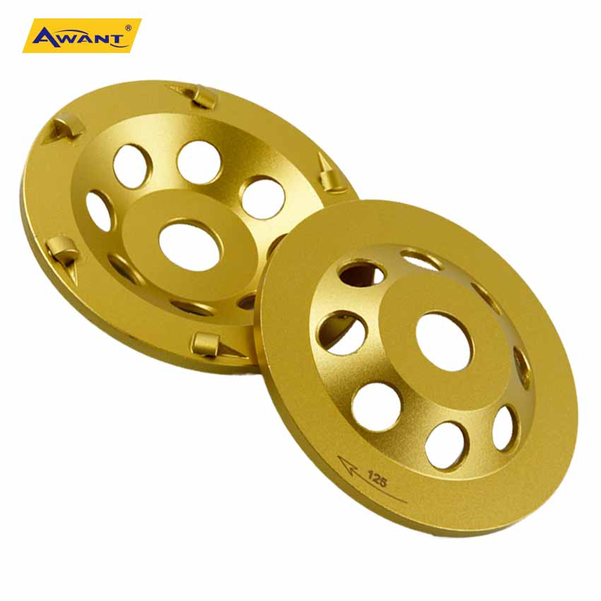 عجلة كأس الماس PCD لامعة 5 بوصة 125mm لطلاء أرضية الإيبوكسي