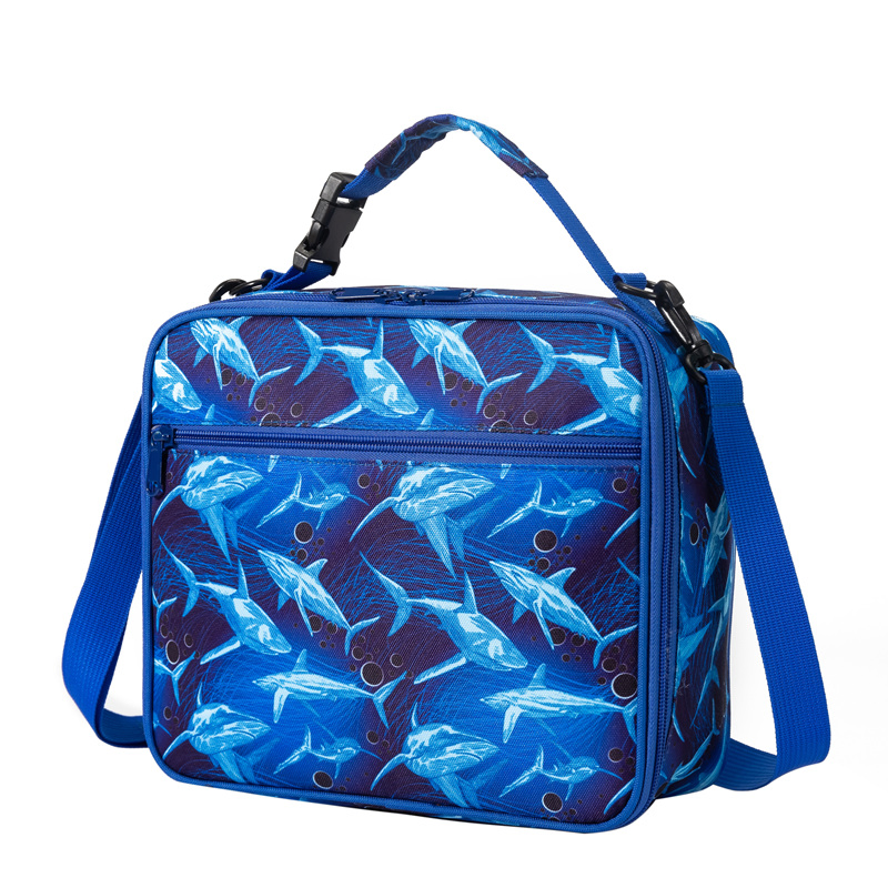 Kids Meal Prep Lunch Bag with Bottle Holder Low MOQ BPA Free Food Safe Lining Fitness Children School Fashion Insulated Thermal