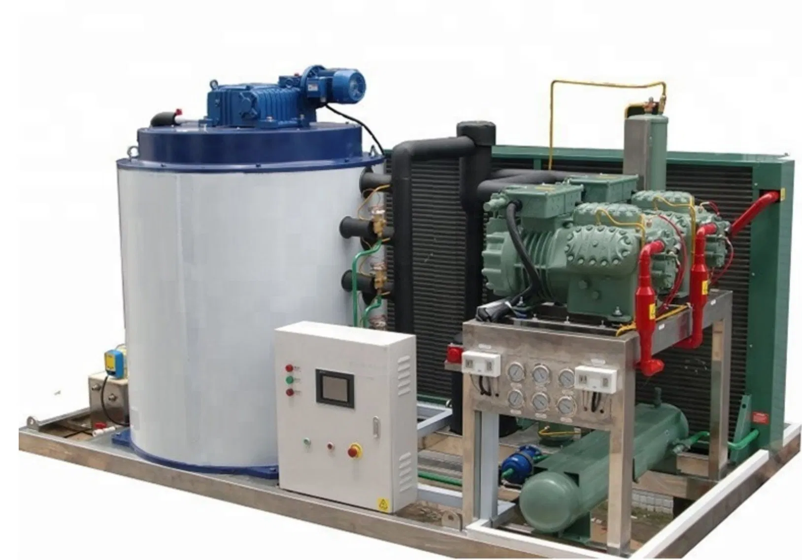 1 Ton 3ton 5ton Industrial Ice Making Machine Ice Flake Machine Ice Maker Machine for Fish and Seafood