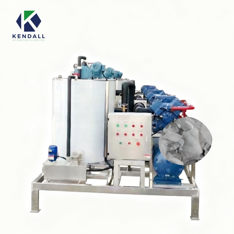Industrial Ice Making Machine Flake Ice Machine Ice Making Machine Ice Maker Water Cooling Automatic CE Certified