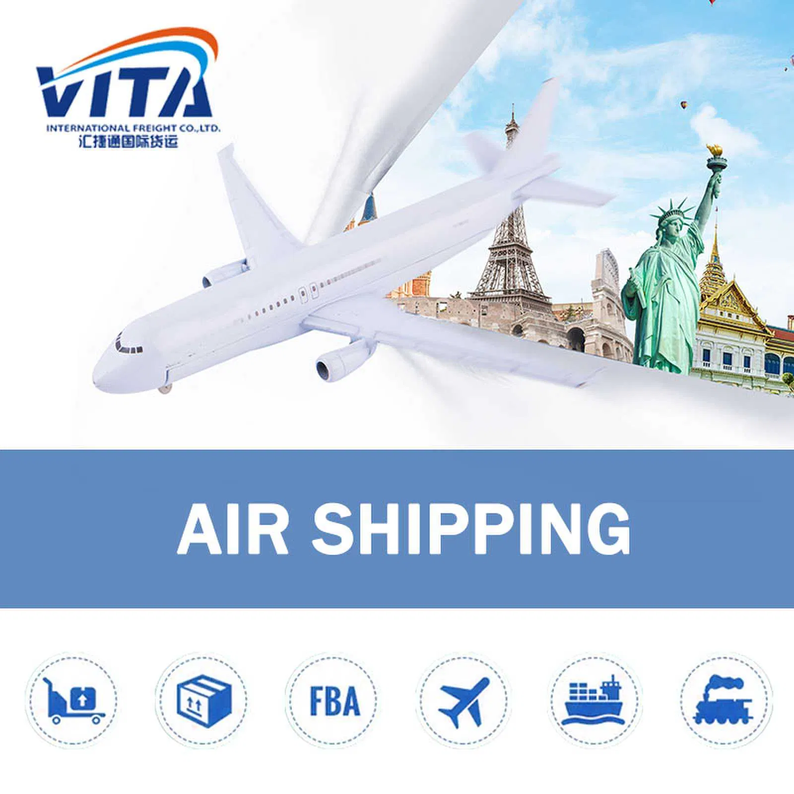 Global Air Freight DDP Door-to-Door Service with Customs &amp; Tax Included