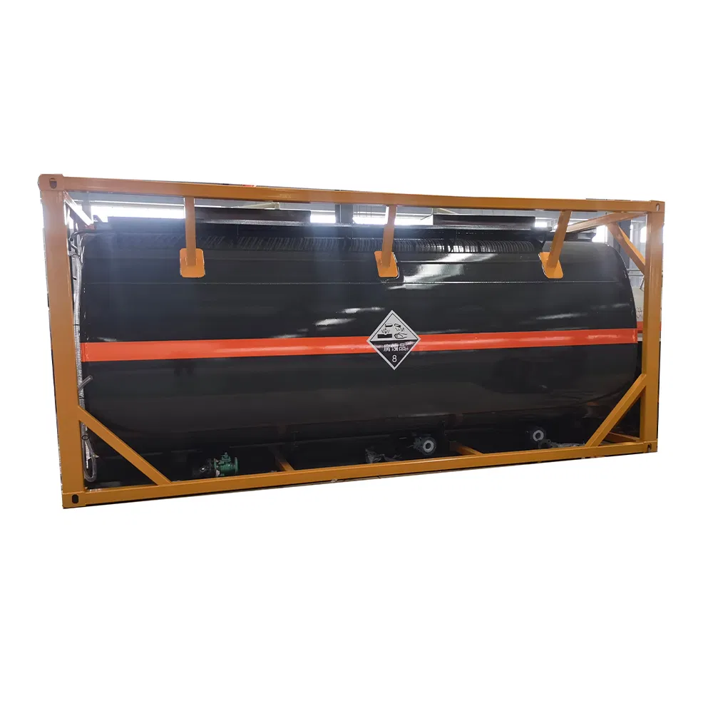 Intermodal Transport 20FT Chemical ISO Tank Container for Calcium Hydroxide Solution