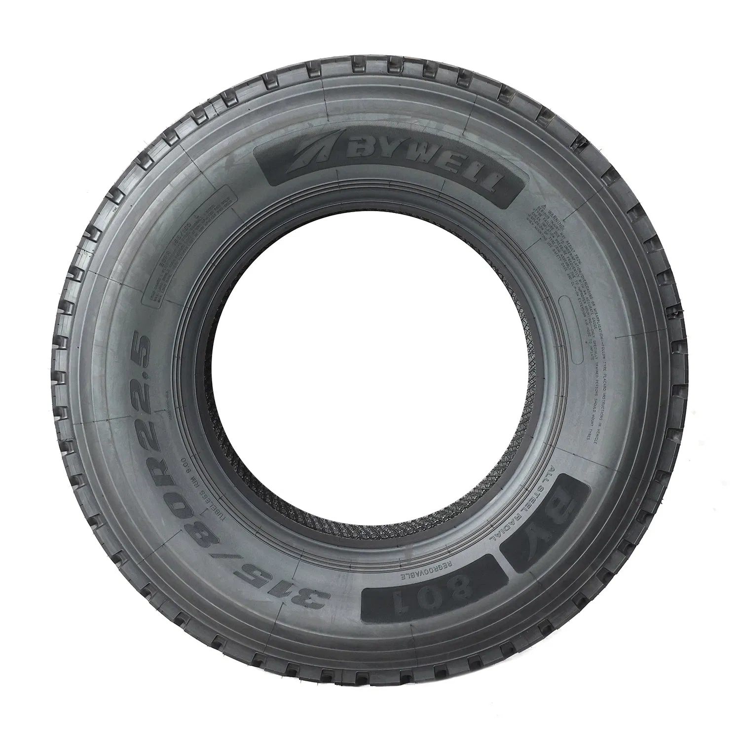 TBR Tyre 315/80R22.5 With Excellent Grip For Safe Driving Vehicle