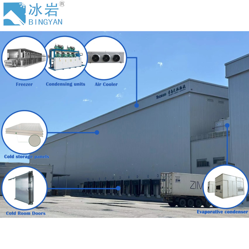 Freezer Cold Storage Room with Refrigeration Unit for Meat/Fish/Poultry/Vegetable/Fruit/Beverage