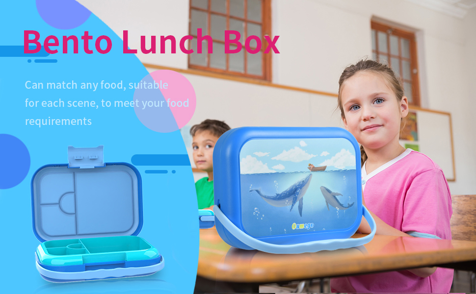 Aohea OEM ODM Obm Portable Lunch Box with Ice Pack3 Pack Bento Snack Boxes with 3 Compartments Bento Lunch Box Reusable Divided Food Storage Container Meal Prep