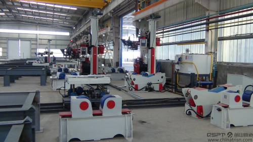 Production Line for Pipe-Pipe Jointing Through a Flow Process