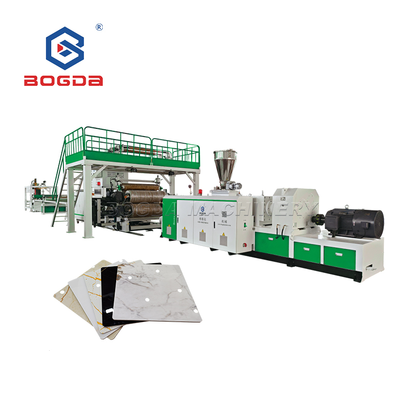 Bogda PVC Marble Sheet Board Production Line Plastic Faux Marble Wall Panel Extrusion Line