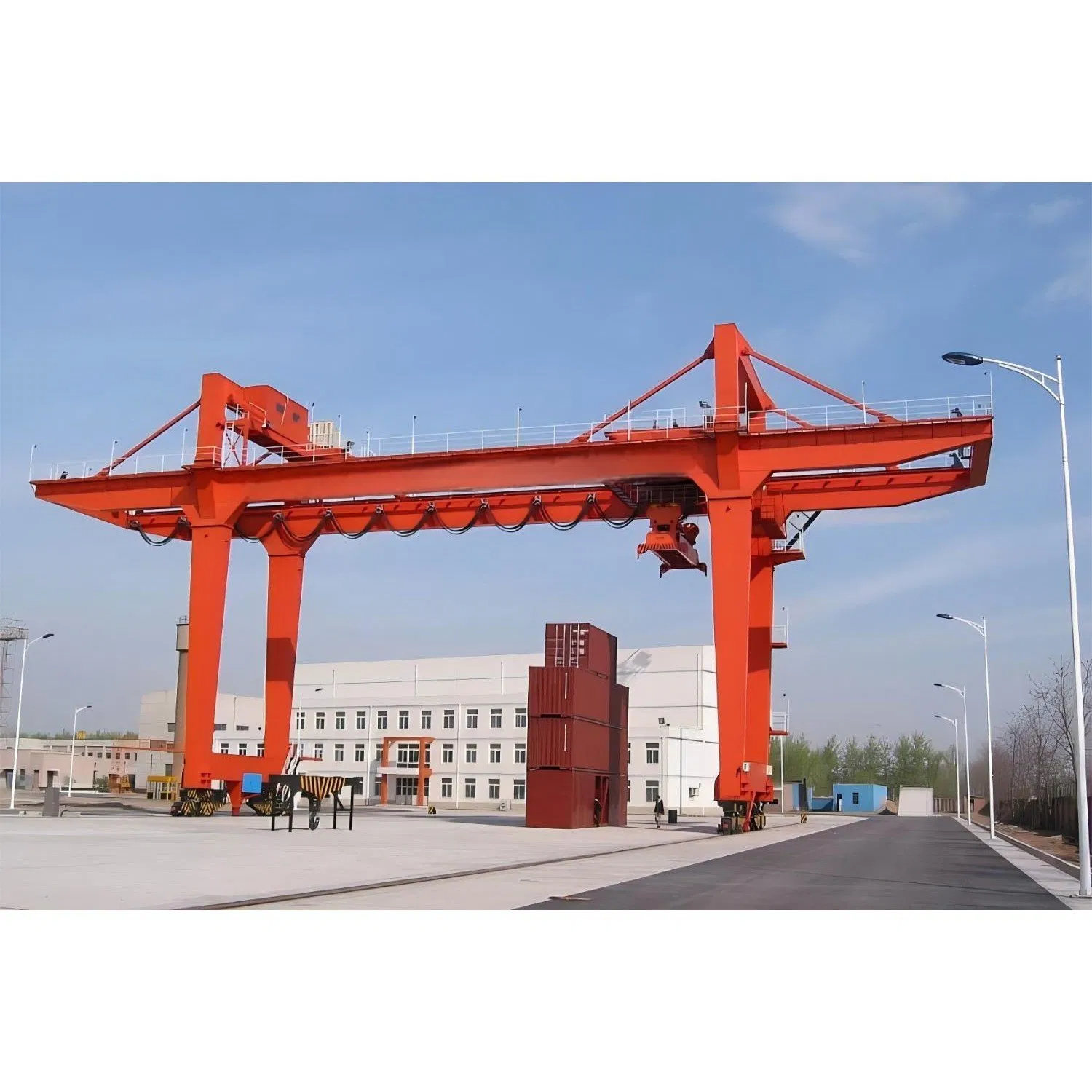 Customizable Heavy-Duty Rubber Tyre Gantry Crane for Cargo