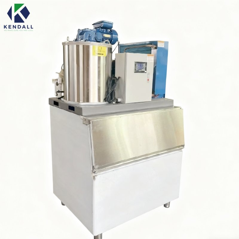 Kendall Industrial Ice Machine 500kg/Day Industrial Snowflake/Granular/Slice Scale Ice Machine Flake Ice Making Machine