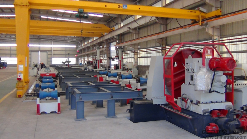 Production Line for Pipe-Pipe Jointing Through a Flow Process
