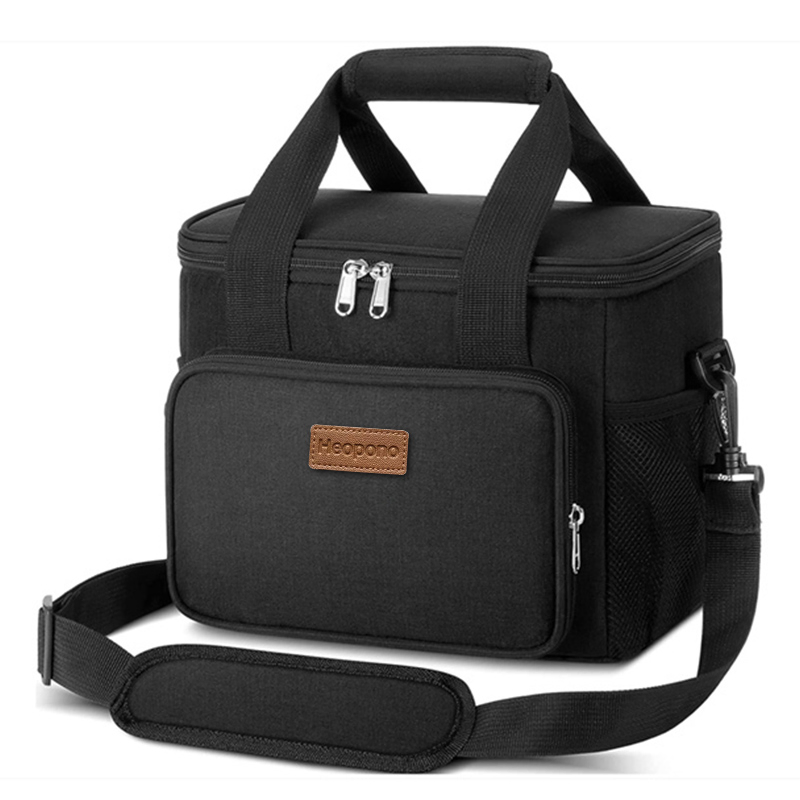 Navy Blue Reusable Insulated Thermal Cooler Lunch Bag for Women Men Work