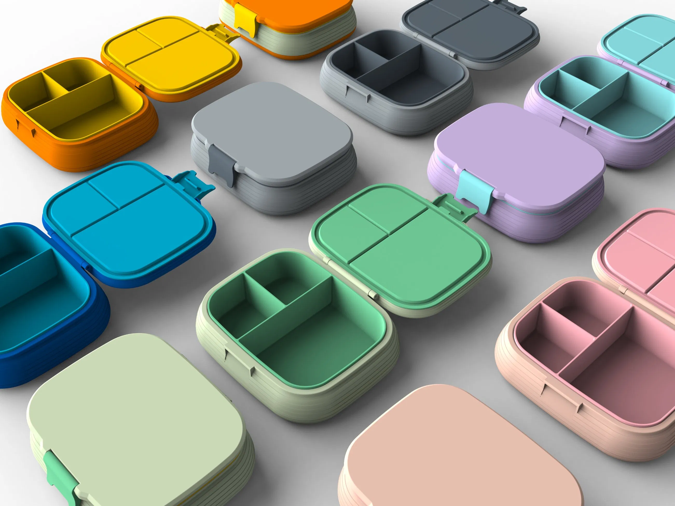 Aohea OEM ODM Obm Lunch Box with Ice Pack Work Travel Multicolor for Kitchen Restaurant Bar Prep Deep with Cutlery Setmicrowave Dishwasher Safe