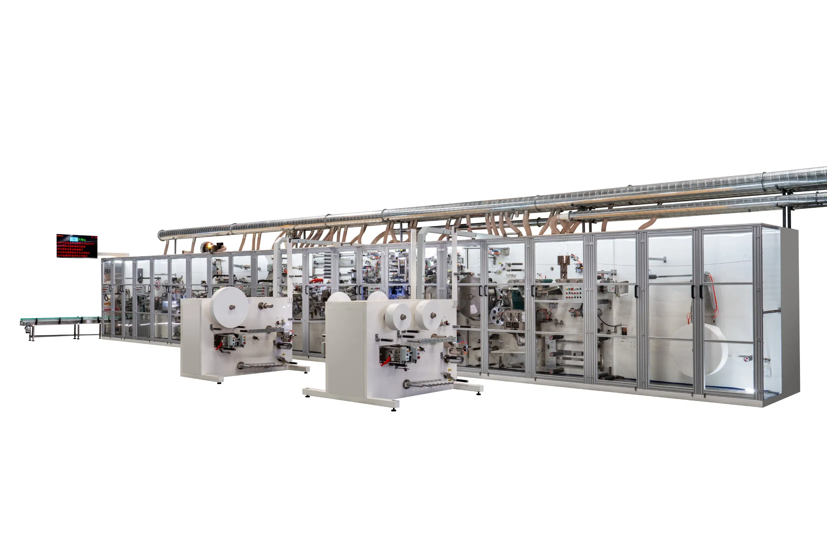 Advanced Smart Full Servo PLC Feminine Care Sanitary Napkin Production Line