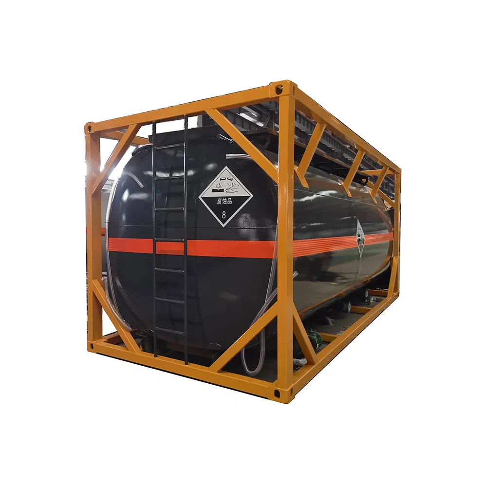 Intermodal Transport 20FT Chemical ISO Tank Container for Calcium Hydroxide Solution