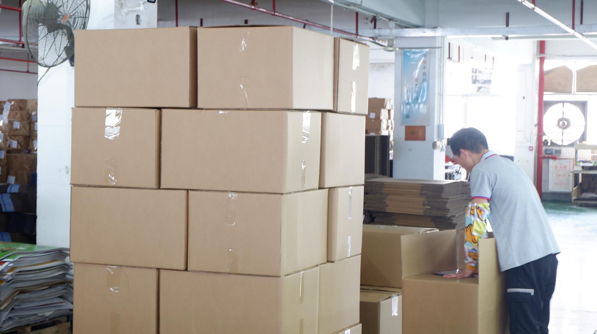 Packing and shipping preparation at RLL Logistics warehousing facility