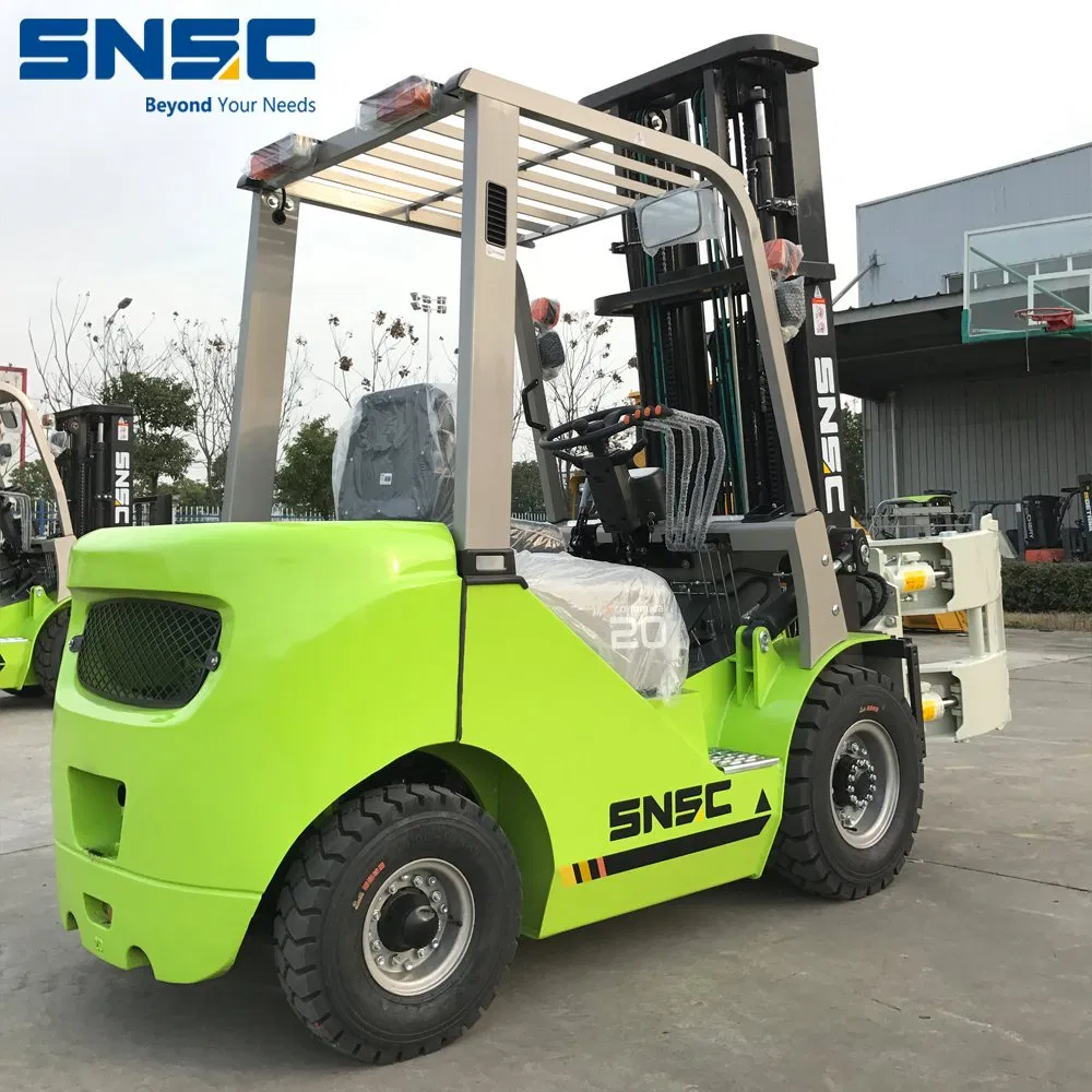 China 2ton Diesel Forklift Paper Roll Clamp Forklift with Japan Engine