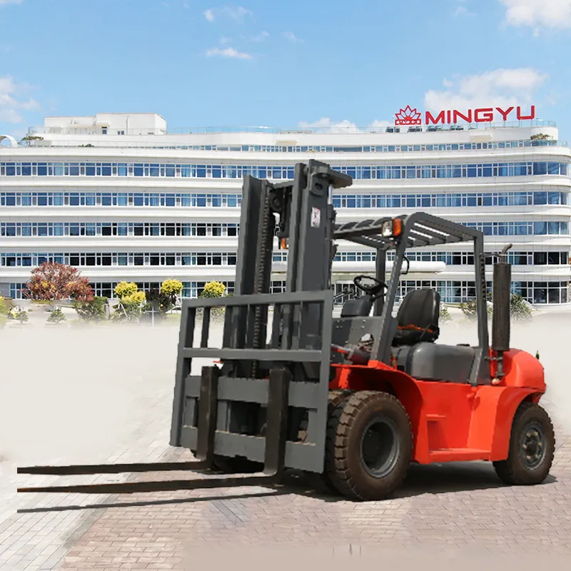 Diesel Forklift Side View