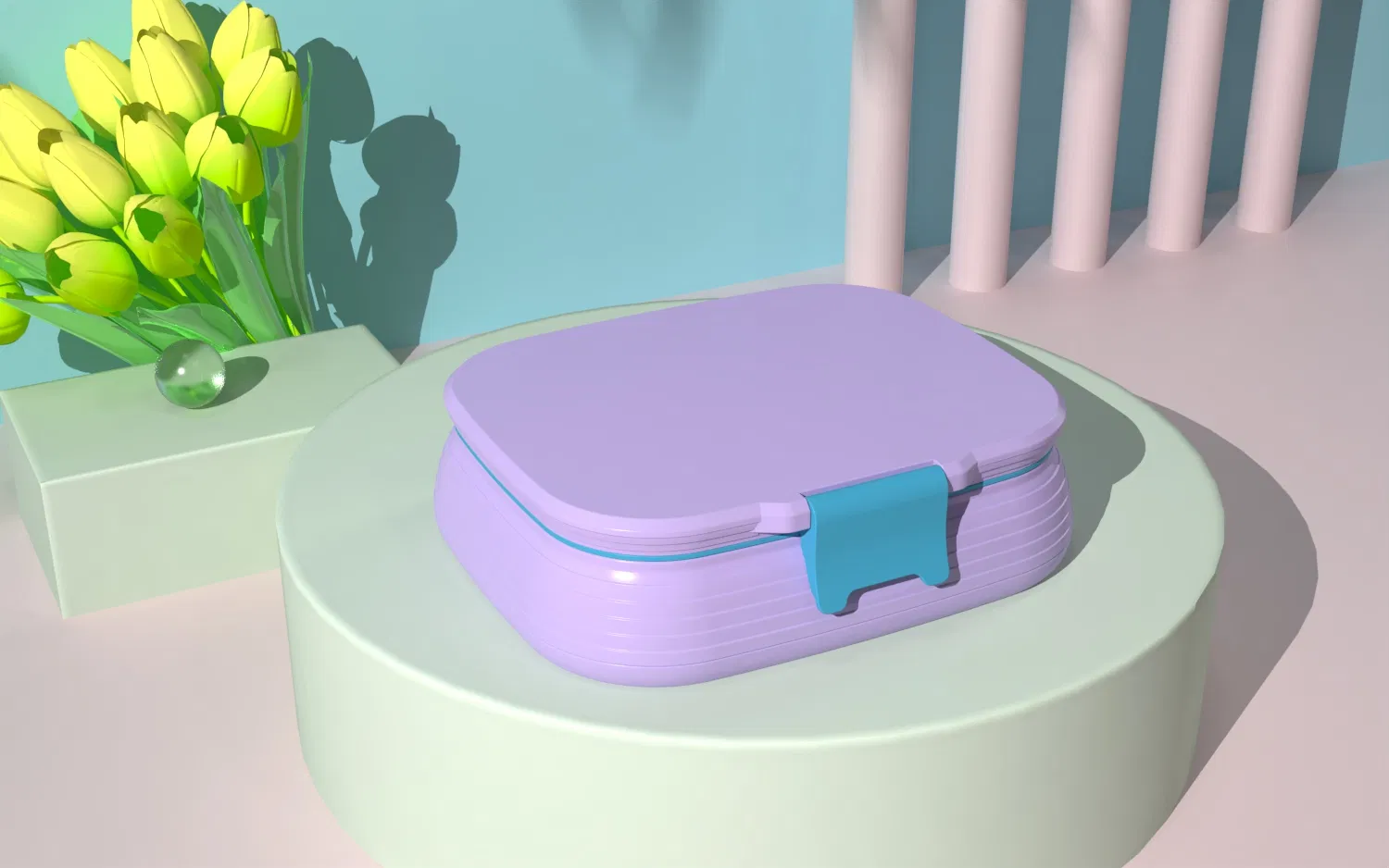 Aohea OEM ODM Obm Lunch Box with Ice Pack Work Travel Multicolor for Kitchen Restaurant Bar Prep Deep with Cutlery Setmicrowave Dishwasher Safe