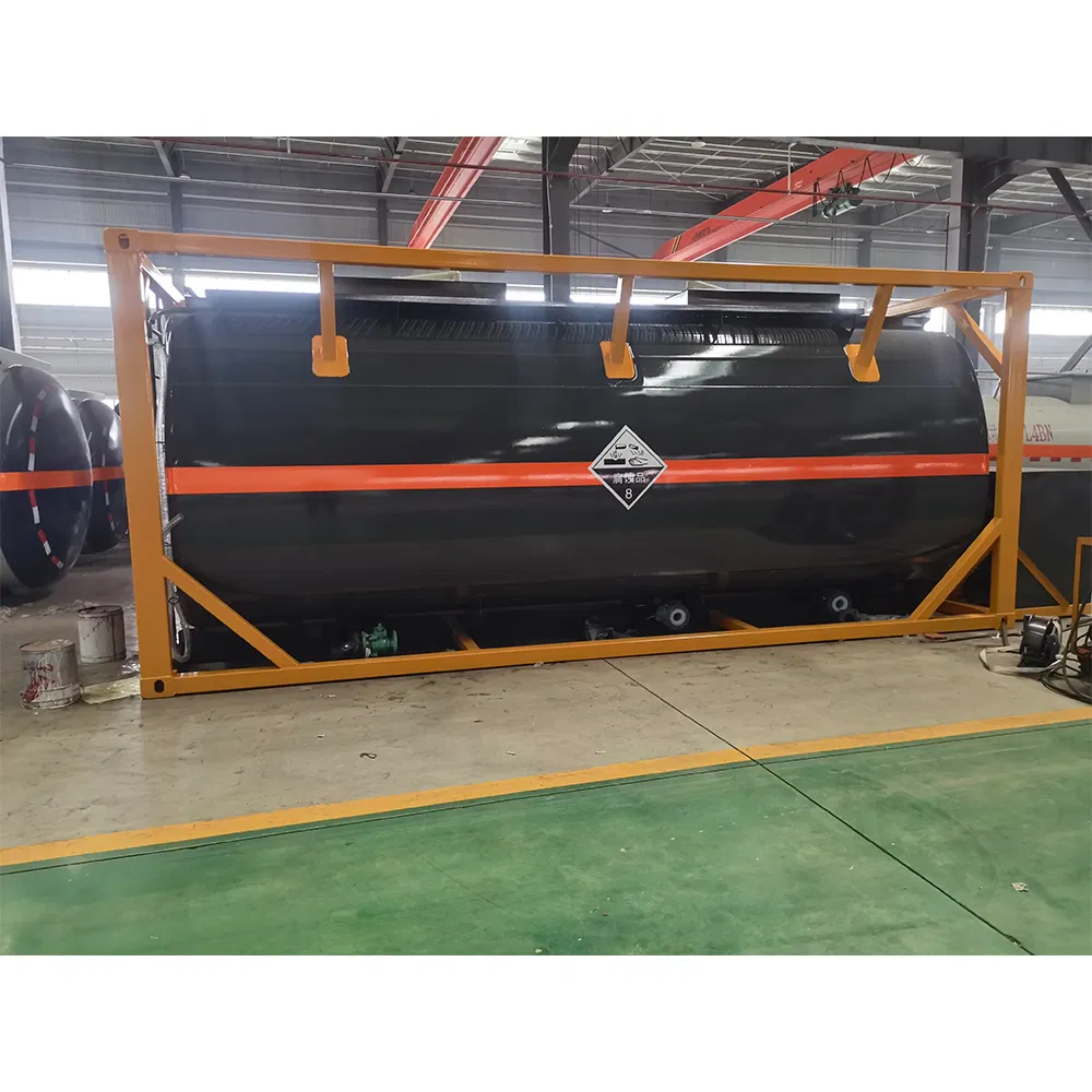 Intermodal Transport 20FT Chemical ISO Tank Container for Calcium Hydroxide Solution