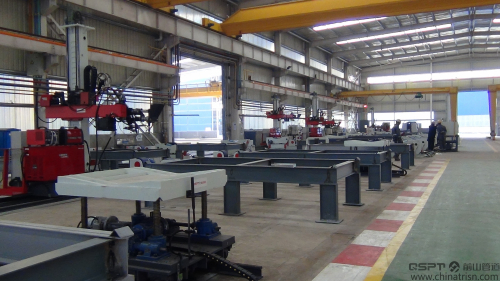 Production Line for Pipe-Pipe Jointing Through a Flow Process