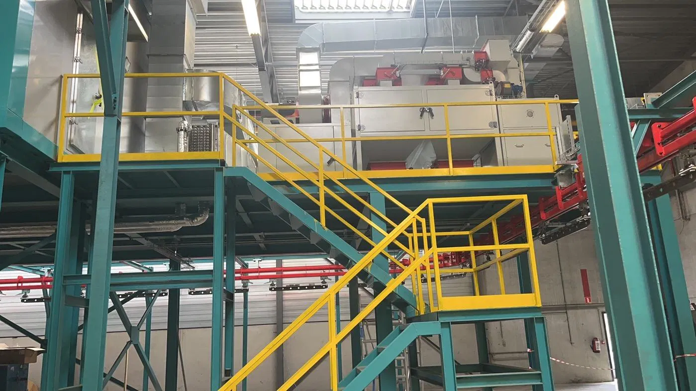 Horizontal Powder Coating Production Line for MDF Sheet and Stainless Steel Substrate