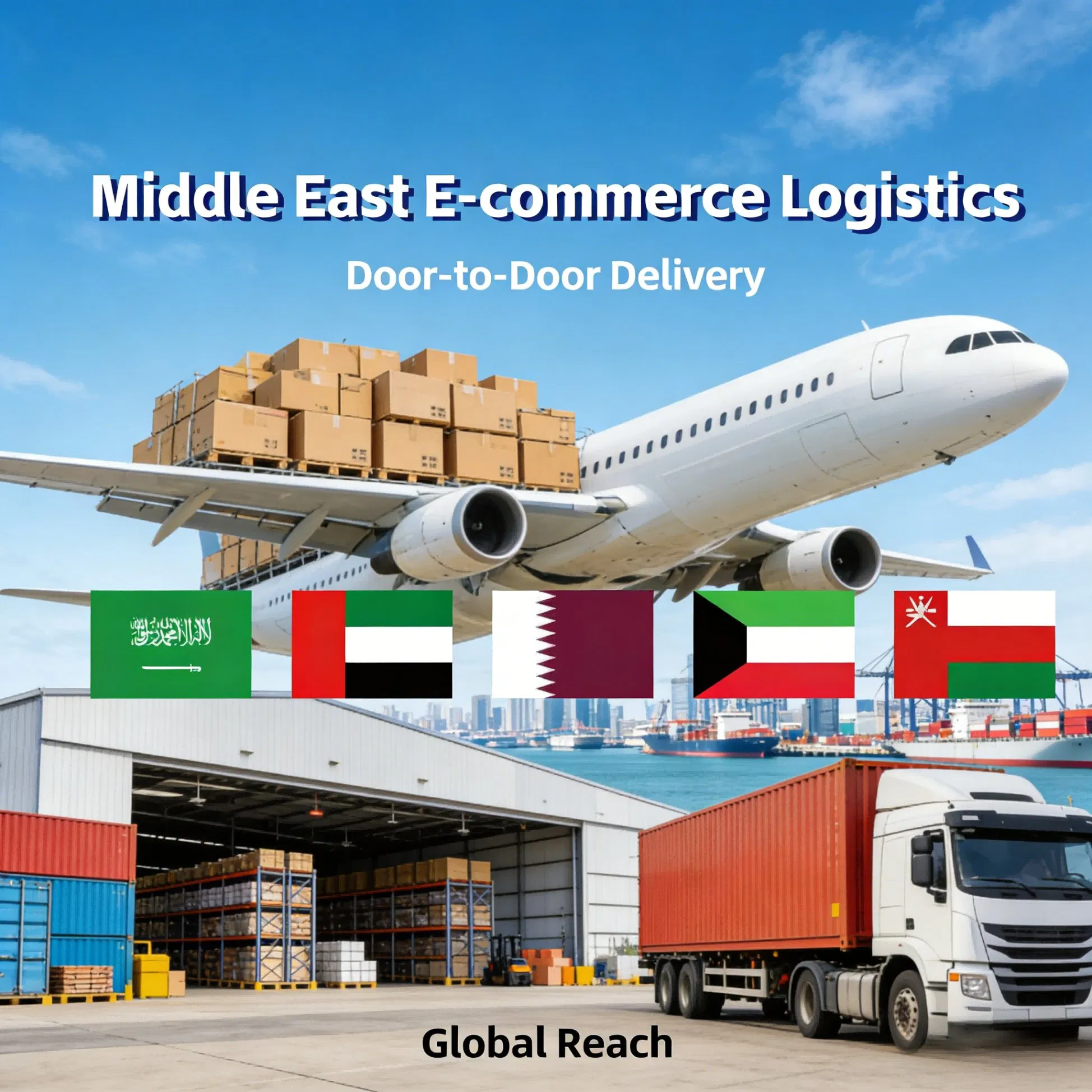 China Sea Freight to Middle East (UAE/KSA/Qatar/Oman) DDP Shipping Service